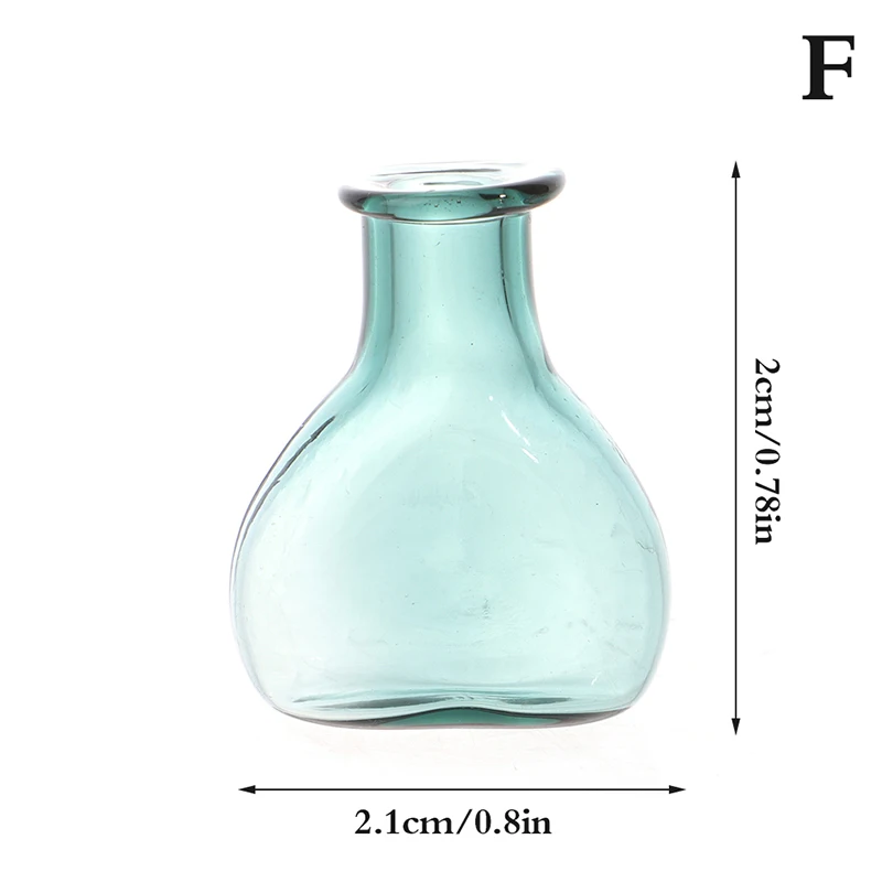 24 Styles 1/12 Miniature Dollhouse Glass Vase Mini Flower Vase for Doll House Decoration Accessories