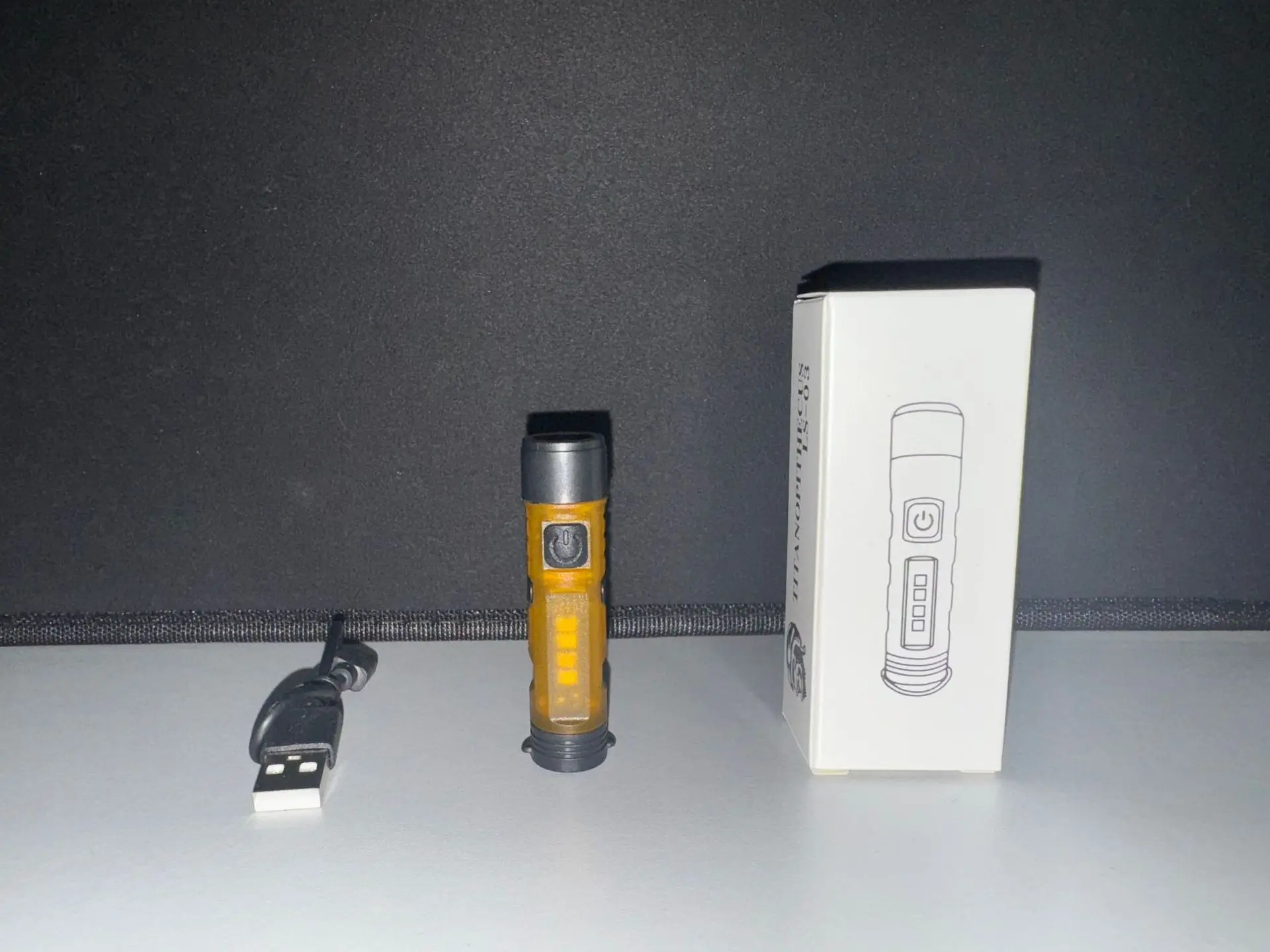 Compact Rechargeable Keychain Flashlight - Portable and Multifunctional Emergency Light