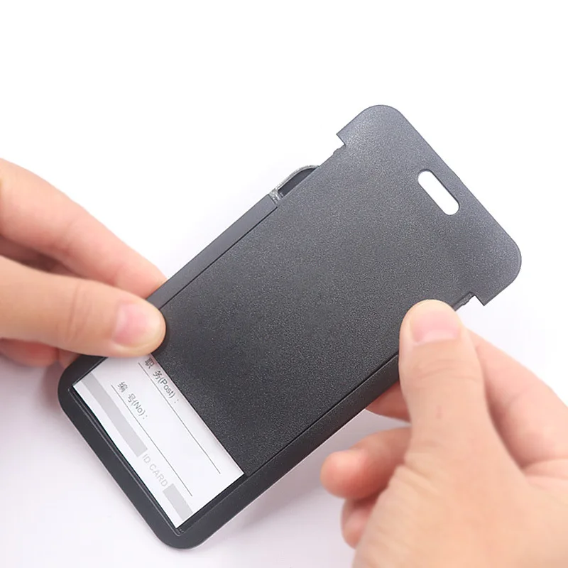 Work Permit Card Set - Rope Retractable Neck Hanging Document Card Set - Chest Tag Access Control Hard Protective Set