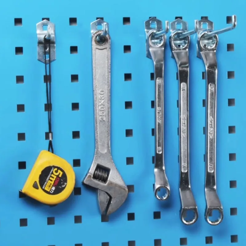1-5 stücke Wand Montiert Öffnung Bord Haken Lagerung Rack Aufhänger Haken Garten Lagerung Haken Küche Lagerung Werkzeuge Garage Pegboard haken – Detail 6