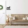 1pc wall Iron Crafts Key Rack Dog Leash Hanger - 9 inch Wide/6x5 inch Metal Wall Art Hook for Wall hanging Key holder 5