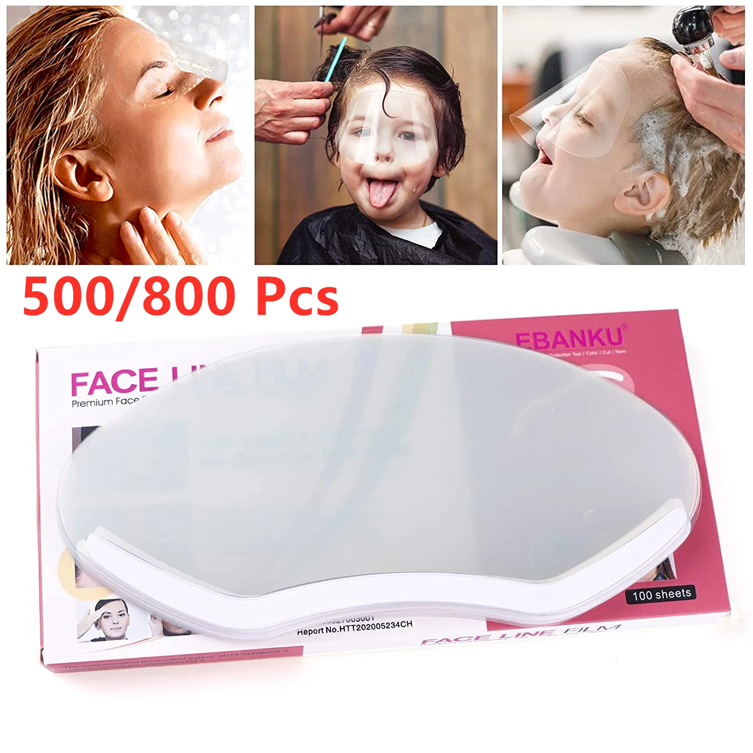 

500/800 PCS Microblading Permanent Makeup Shower Face Shields Visors, Disposable Face Shields Masks for Hairspray Salon Supplies