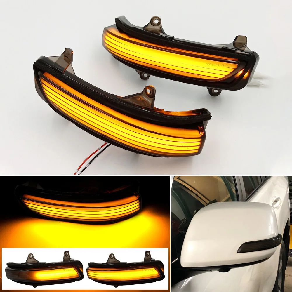 

2pcs For Toyota Land Cruiser Prado LC200 FJ200 FJ150 Dynamic Turn Signal Light LED Blinker 2010-2020 Mirror Arrow lamp indicator