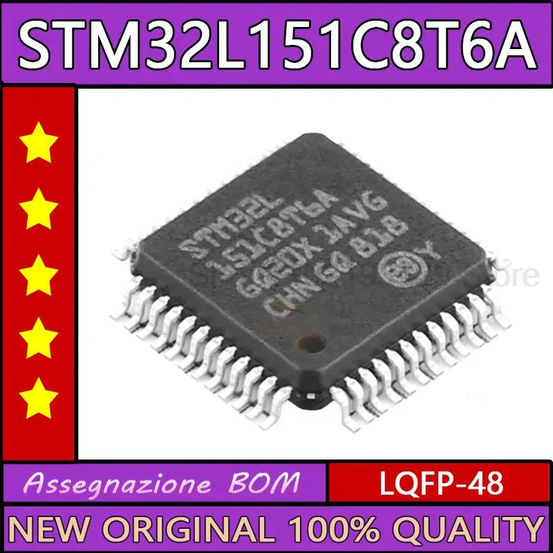 

10 шт. STM32L151C8T6A LQFP-48 оригинальный новый IC