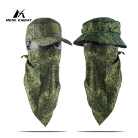 MEGE Russian Tactical Camouflage Balaclava Military Boonie Hat Baseball Beanies Army Fishing Hat Bucket Hat Ghillie Hunter Cap 1