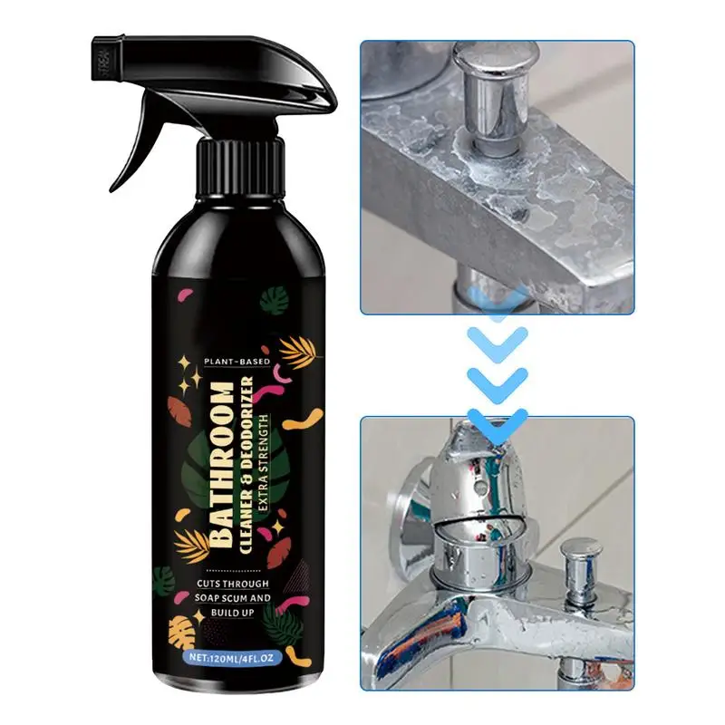 Water Stains Cleaner Bathroom Floor Scale Remover Natural Ingredients Multi-Effect Cleaner For Bathtubs Walls Sinks Shower Doors