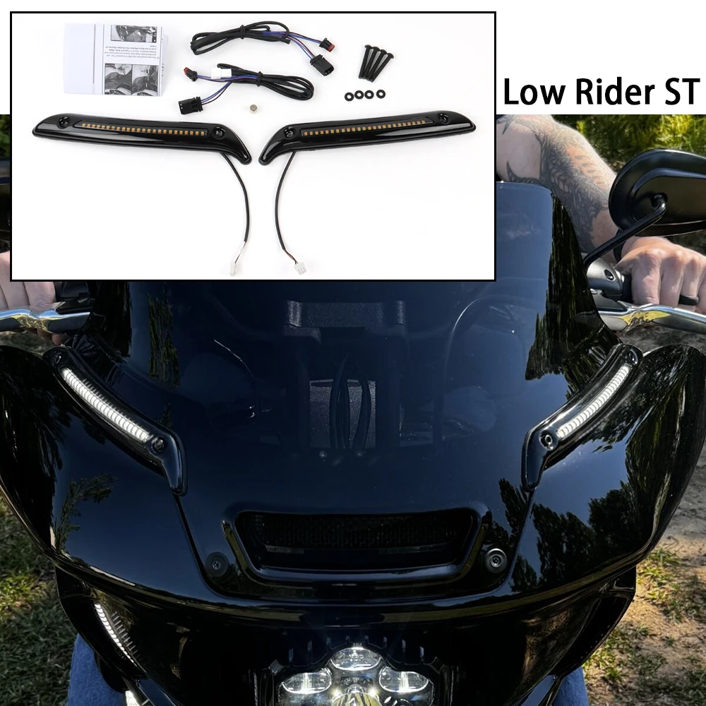 For-Harley-Softail-Low-Rider-ST-Motorcycle-Tracer-Windshield-Decorative ...