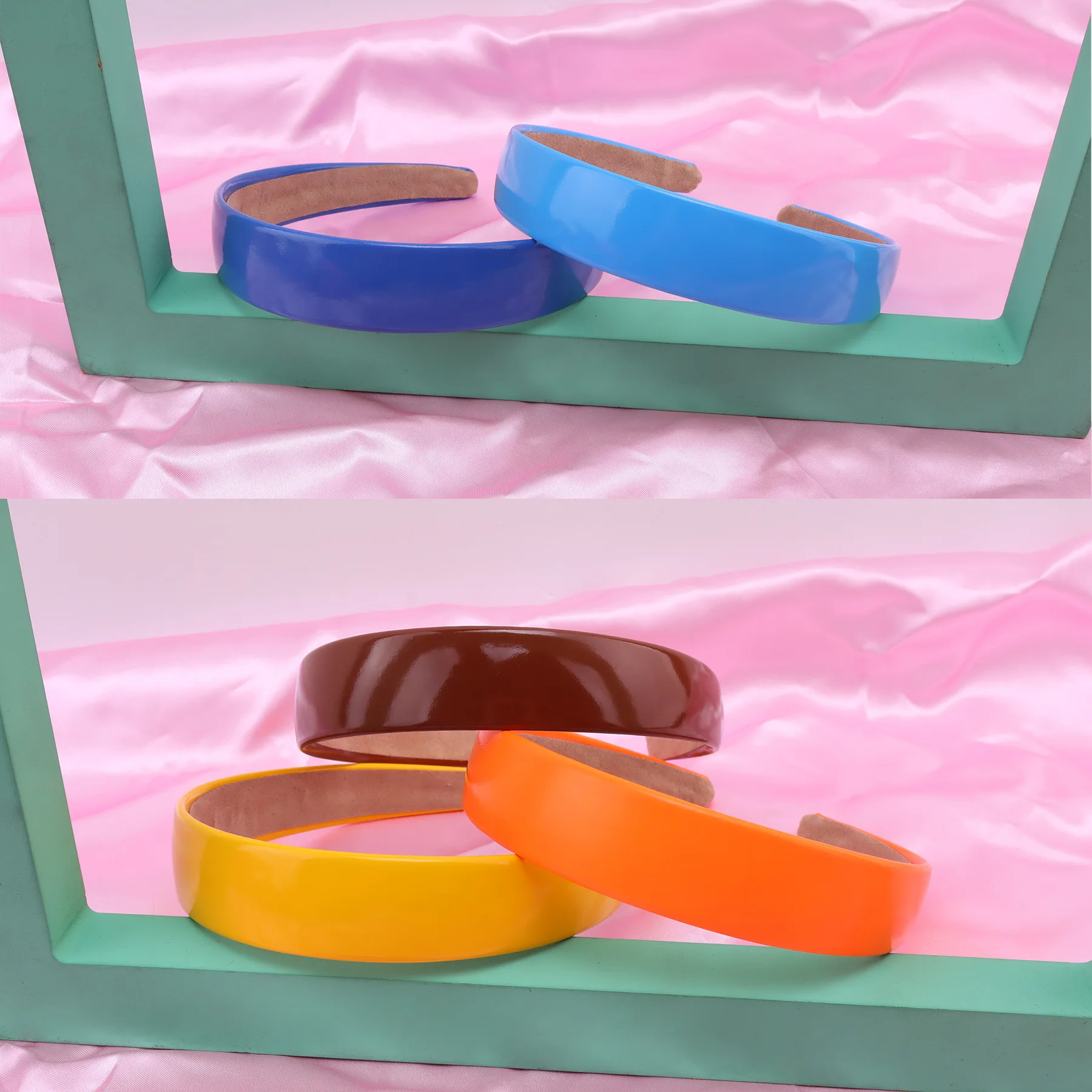 Vibrant Soft Elastic Colorful Headbands for Women - 2.5CM Wide Hair Accessories for Girls