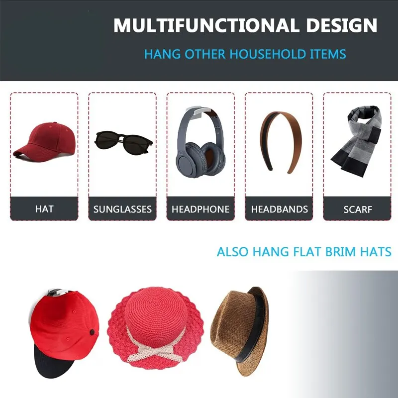 Minimalist Hat Sticking Hooks 5