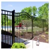 Favourite wrought iron fencing trellis gates flat top design aluminium boundary fence panels 3