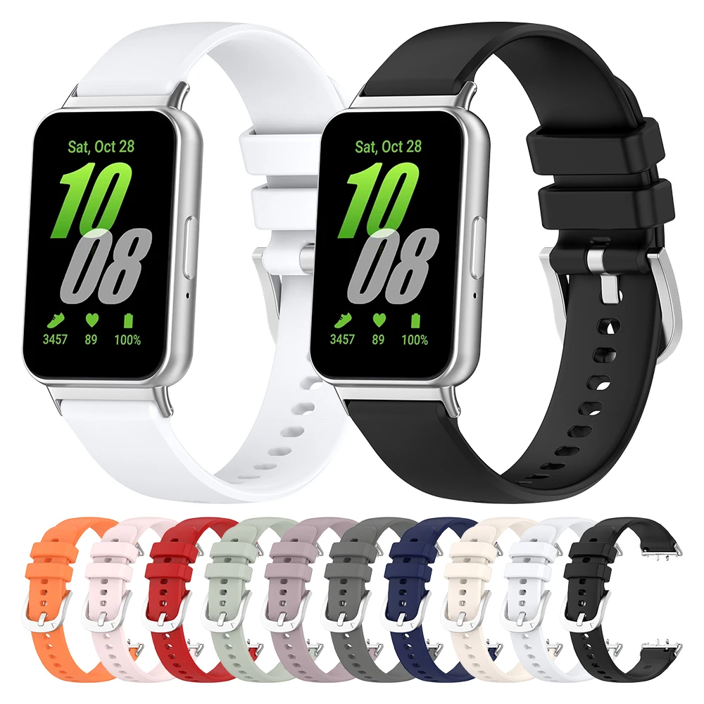

Silicone Strap For Samsung Galaxy Fit3 Replacement Bracelet Sport Strap For Samsung Fit 3 WatchBand Wristband Accessories