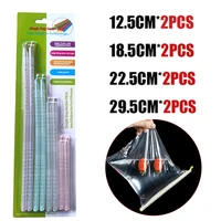 8pcs Plastic Bag Clips Food Sealed Sticks Kitchen Food Snack Grip Organizer Bag Seal Clip Rod Moisture-Proof Storage Clamp 1