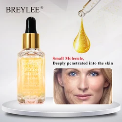 BREYLEE 24k Gold Serum Collagen Essence Anti-Aging Remove Wrinkles Face Skin Care Lifting Firming Whitening Repairing Serum 17ml