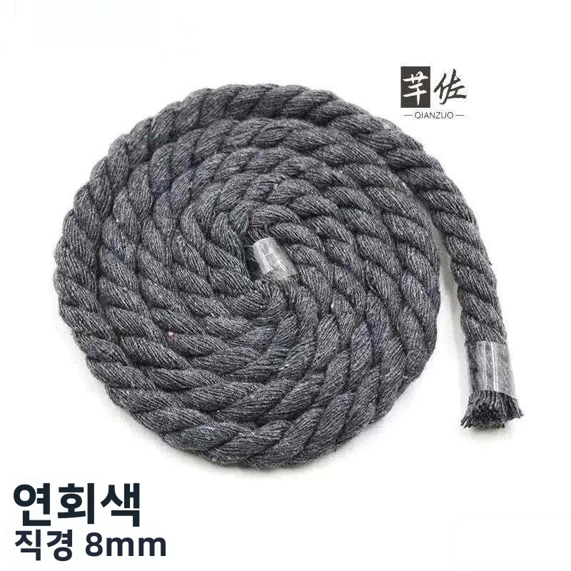 두꺼운 로프 대형 화물 트럭 특수 결속용 내구성 있는 꼬임 로프 흰색 수제 천연 황마 로프 농업용