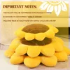 Sunflower Throw Pillow,Flower Shaped Pillows Floor Pillow Seating Cushion,Seating Cushion,Cute Room Decor & Plush Pillow for Bed 3