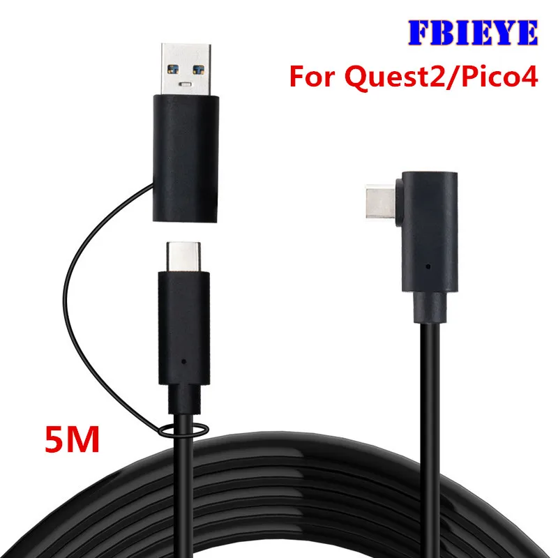 

VR Link Cable for Quest 2 / Pico 4 VR Headset USB C USB type C Charger Cable 5Gbps Speed Data Transfer Cable Charging Cord