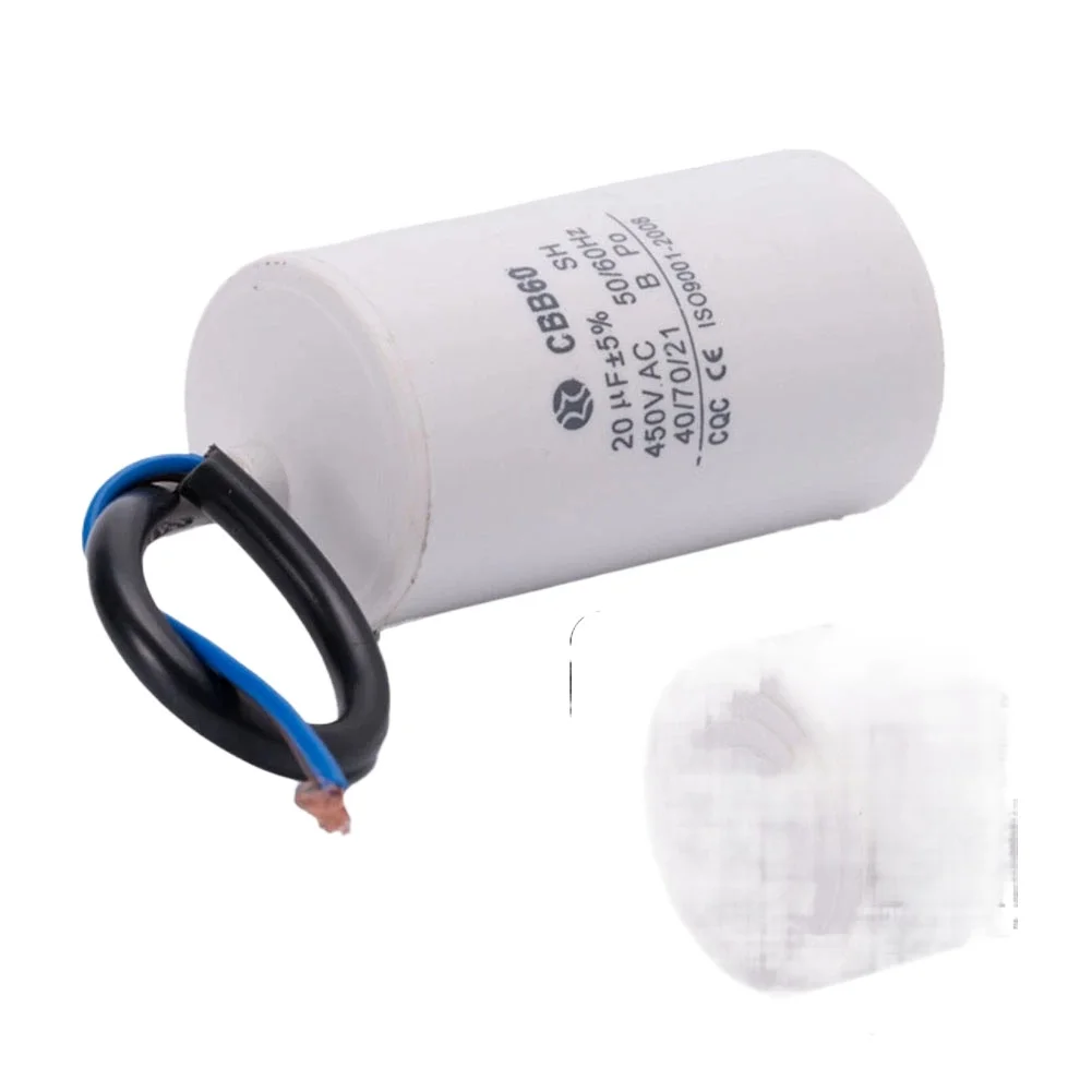 CBB Capacitor Motor Capacitor CBB60 start capacitor 2/4/5/8/10/12/15/20/80 UF water pump drying dehydration washing machine capacitor