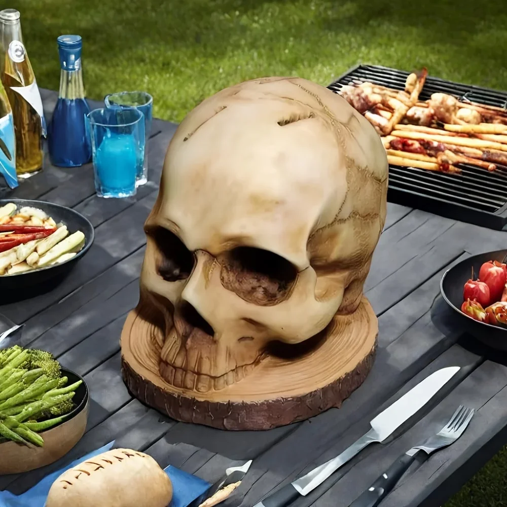 Kitchen Knives Holder Skull 3