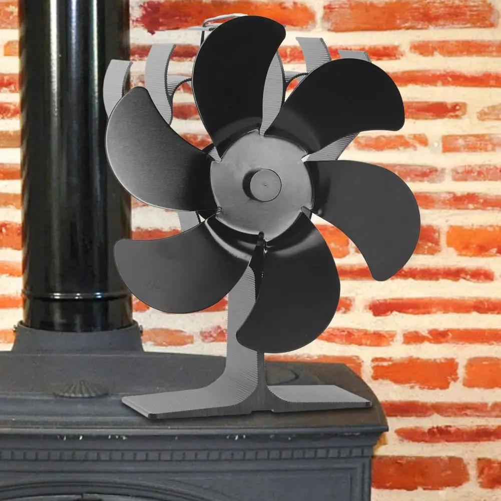 Heat Powered Fan 1 Set 6-Blade Heat Powered Fan Efficient Warmth Silent  Smooth Rotation Stove Fan for Log Burner - AliExpress