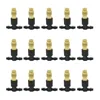 15-250Pcs Micro Drip Irrigation Misting Brass Nozzle Garden Spray Cooling Parts Copper Sprinkler with Thread Barb Tee Connector 1