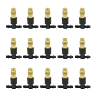 15-250Pcs Micro Drip Irrigation Misting Brass Nozzle Garden Spray Cooling Parts Copper Sprinkler with Thread Barb Tee Connector 1