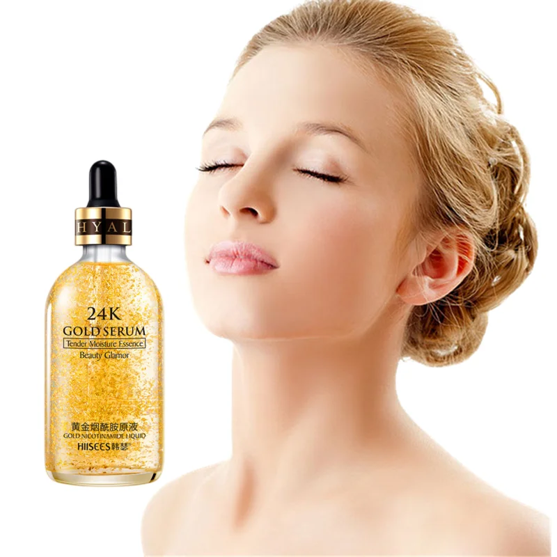24k Gold Face Serum Hyaluronic Acid Serum Moisturizer Essence Cream Whitening Day Creams Anti Aging Anti Wrinkle Acne