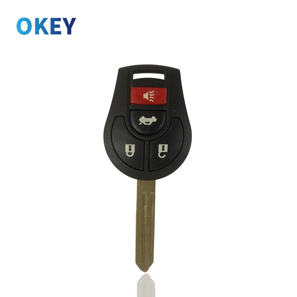 Okey Remote Car Key Shell Replacement Case For NISSAN Juke March Qashqai Sunny Sylphy Tiida X-Trail Cube S SL Rogue 2/3/4 Button