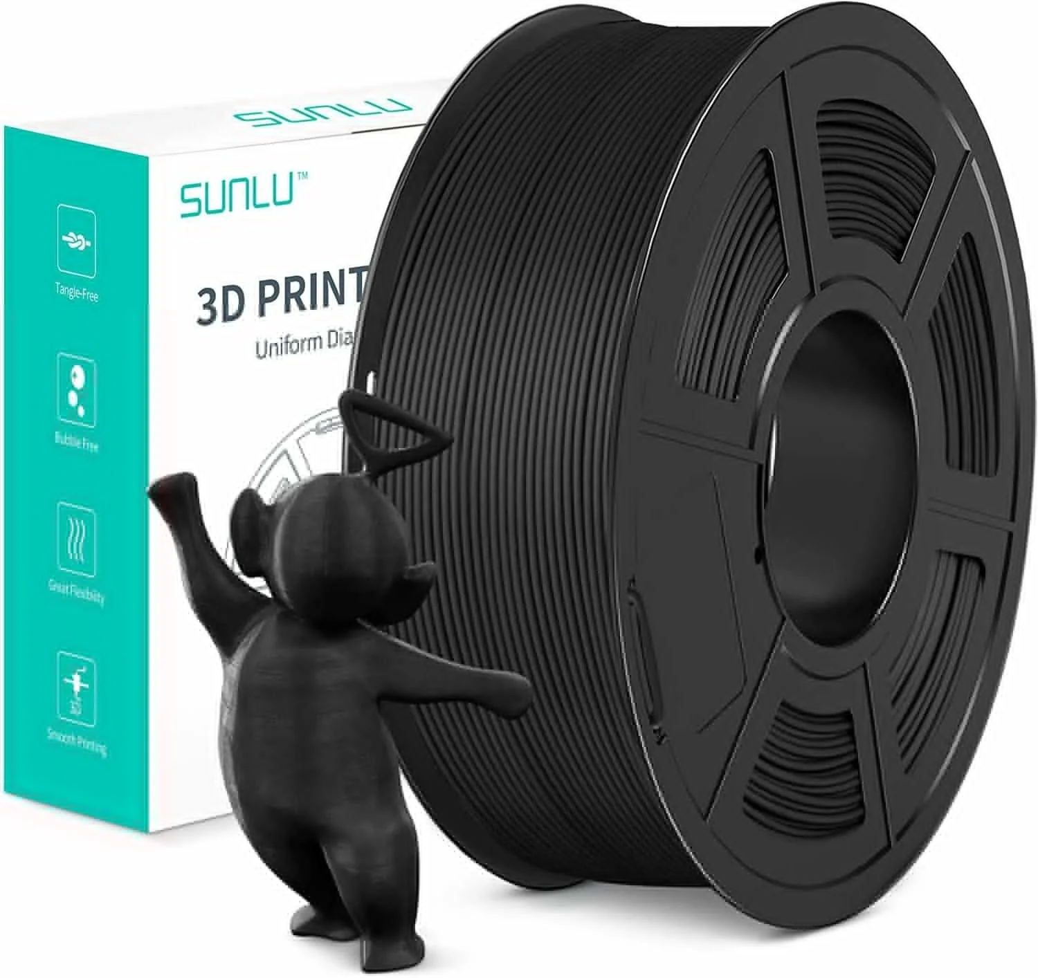 SUNLU 3D Printer Filament PLA Matte Plastic 1KG 1 75MM Diameter eryone-pla-4kg-consommables-nozzler