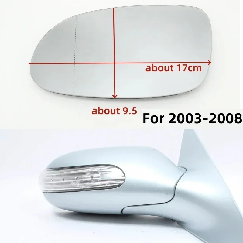Car Exterior Side Rearview Mirror Lens Heating Glass For Mercedes-benz R171 SLK200 SLK300 SLK350 2003-
