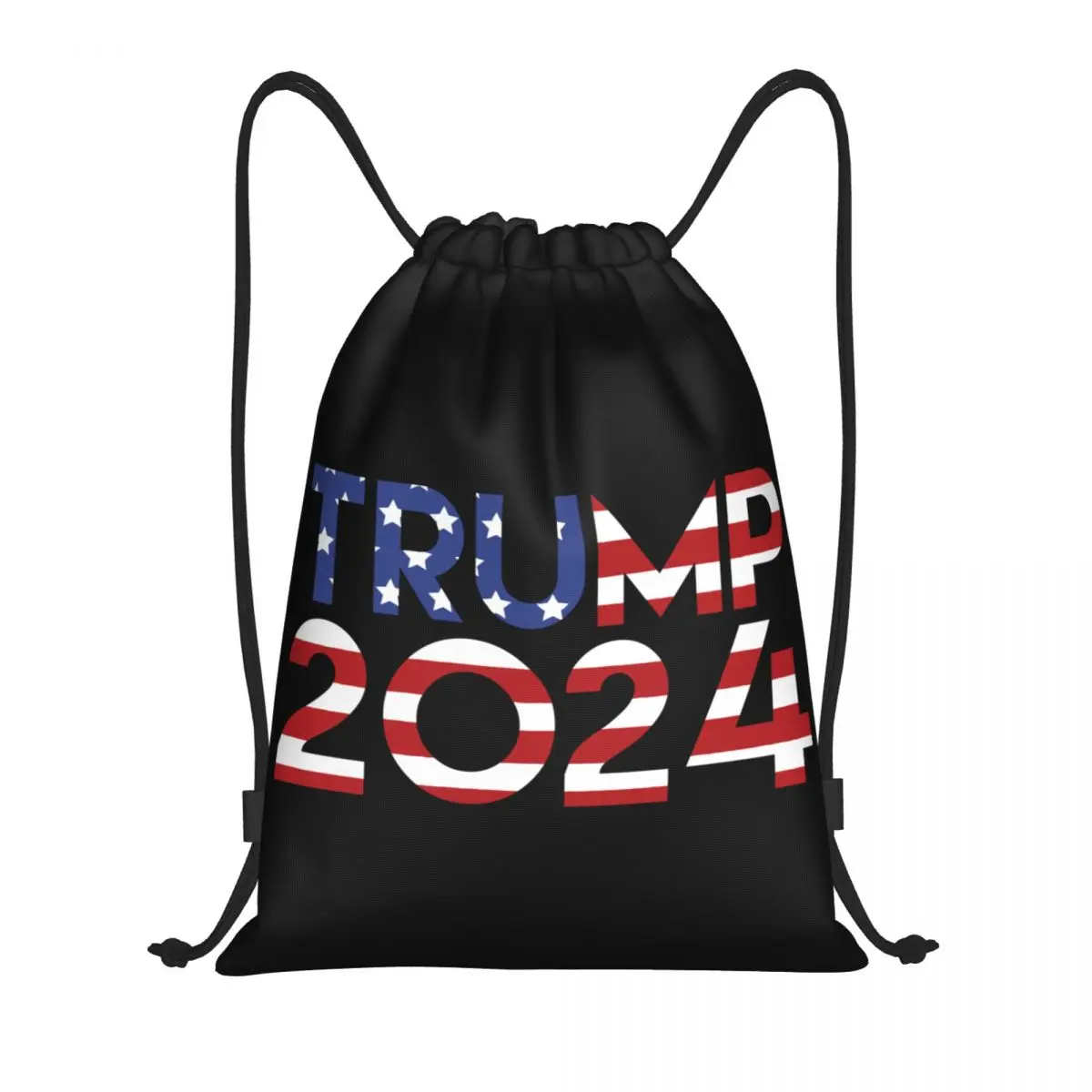 

Сделанный на заказ Трамп 2024 MAGA сумка на шнурке для тренировок йоги рюкзаки мужские женские Флаг США спортивный зал рюкзак