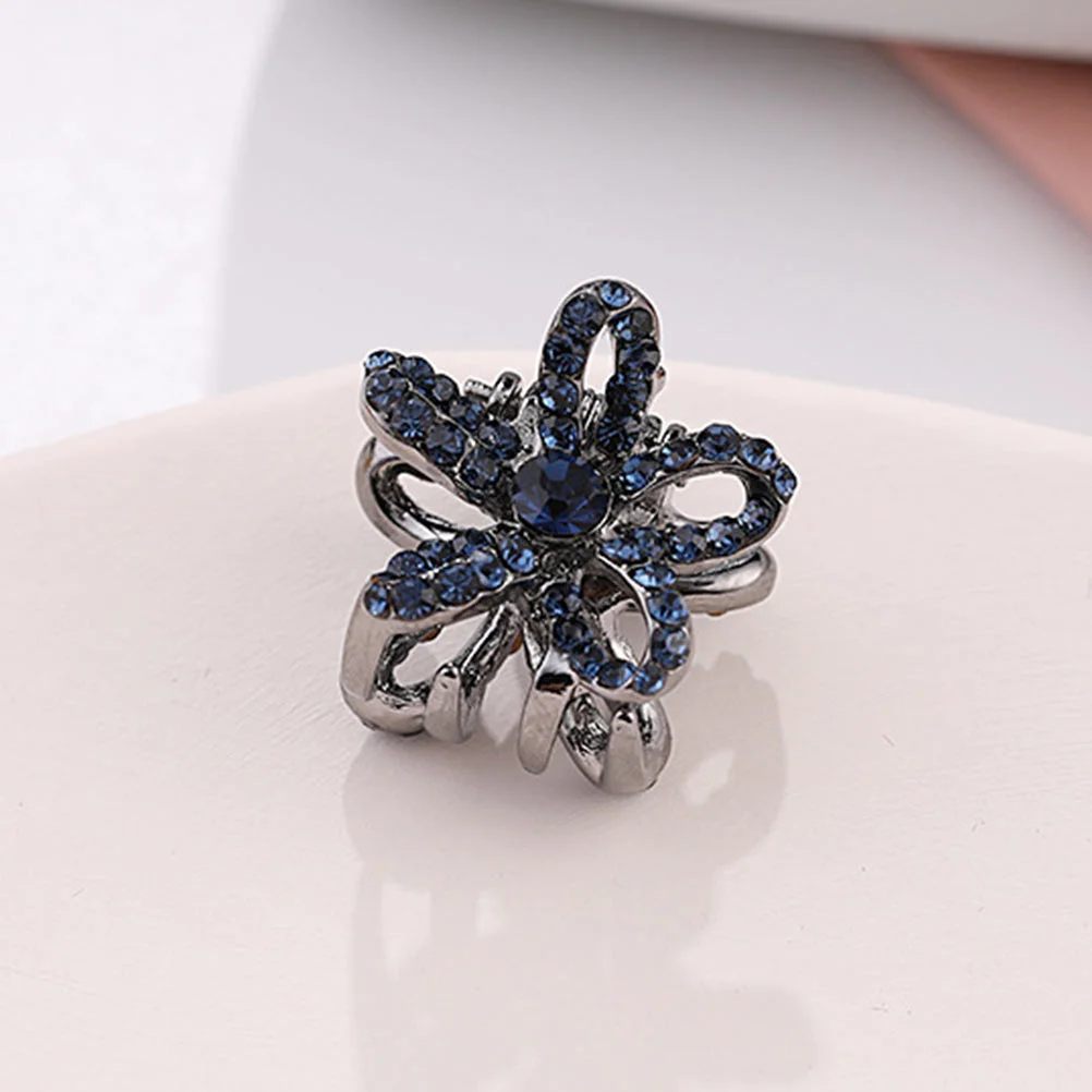 

Decorative Hair Clips Mini Hair Claw Clips Retro Crystal Hair Clip No Slip Metal Grip Jaw Clips Fancy Hair Barrette Clamp