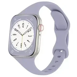 Ultra-Thin Silicone Strap for S10-42MM 38 40 41MM (Light Pu)