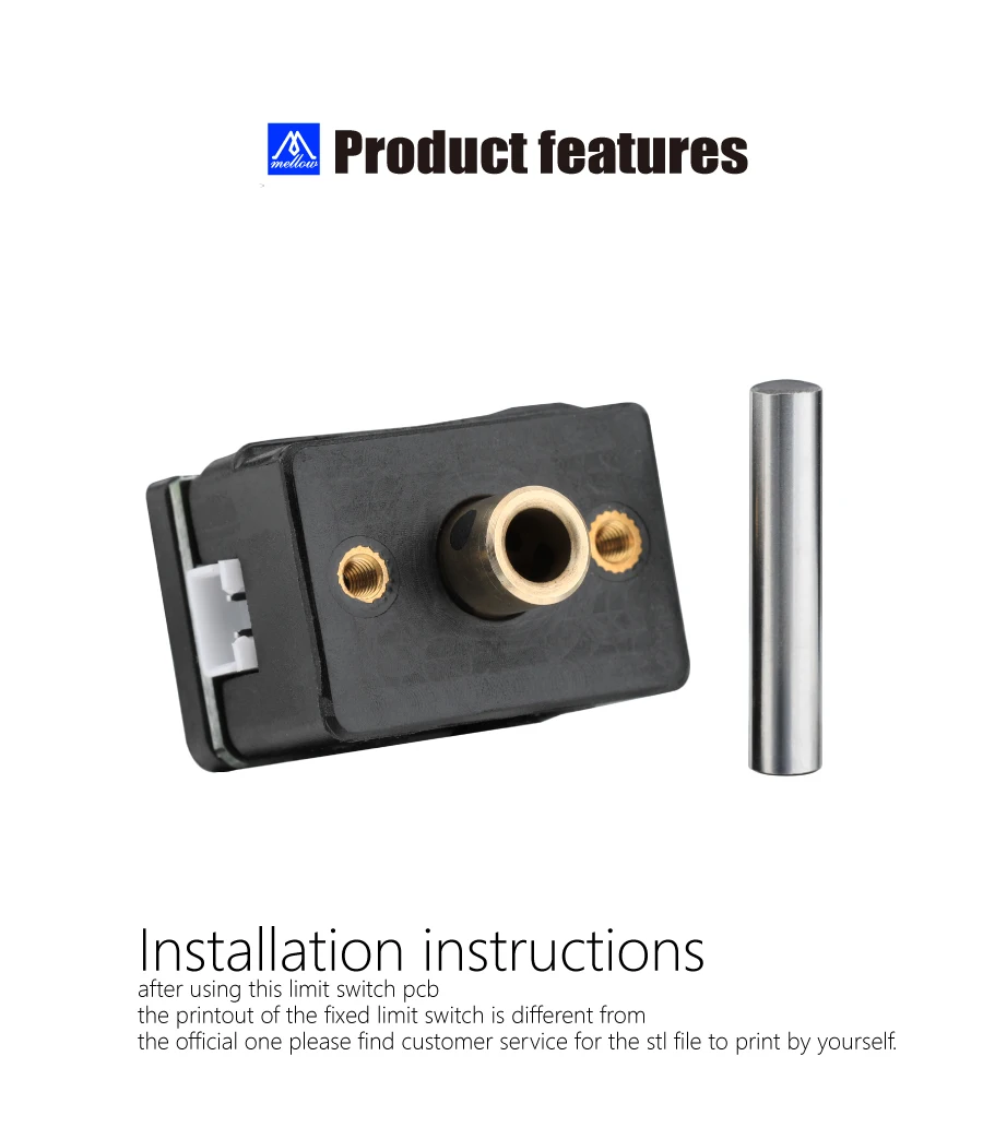 mellow hartk sexbolt limite endstop pcb kit de injeção de ferragem mod para diy voron trident impressora