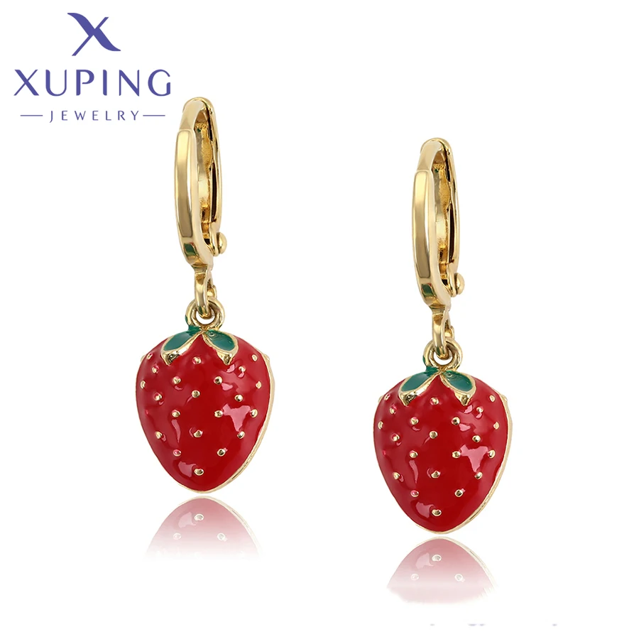 Fruit Design Earrings Xuping Jewelry Fashion Fruit Серьги Design Elegant Fashion Huggies Earring Charm Lovely Style Women Girl A00889023