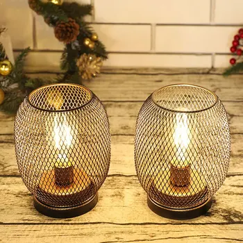 Metal Cage LED Table Lamp 1