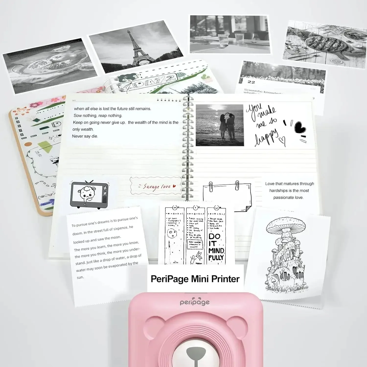 Thermal Paper, Adhesive Label Color Sticker Photo Printing Paper 3 Rolls/Box For Mini Printer Waterproof Oilproof BPA Free