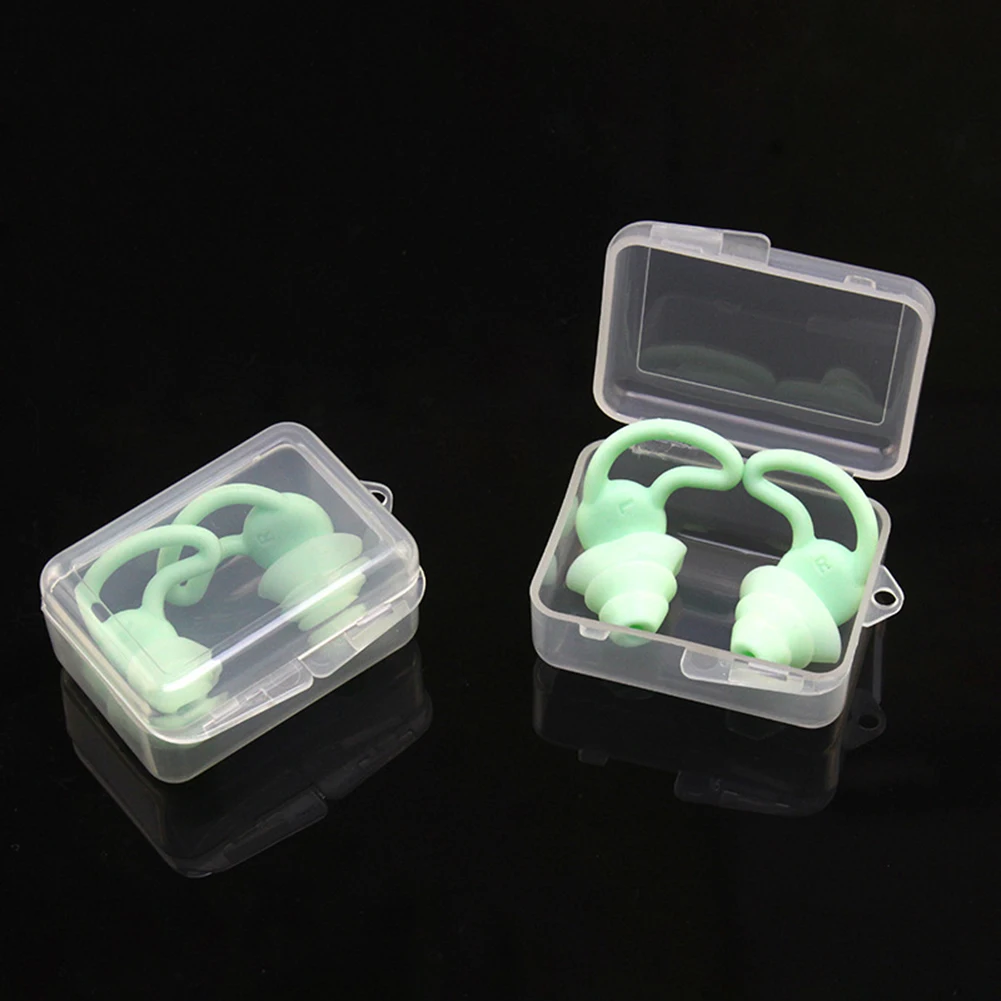 3 Layers Silicone Ear Plugs Sleep Sound Insulation Protection Soft Noise Reduction Swim Earplugs Anti-Noise EarPlugs for Travel 6