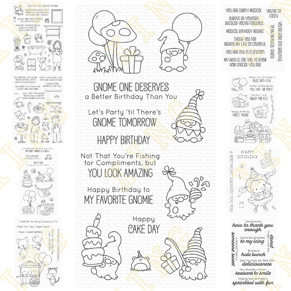 

New Arrival Happy Birthday Sentiments Metal Cutting Dies Silicone Stamps Scrapbooking Make Photo Album Card Diy Paper Embossing