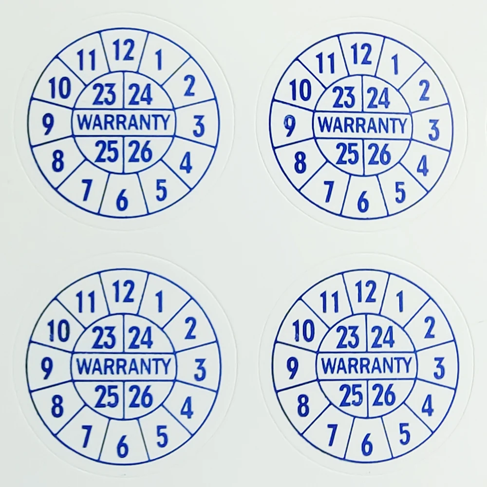 

1000pcs 20mm Warranty Void Security Seal Eggshell Brittle Paper Sticker Repair Guanantee Expire Date Label Invalid If Removed