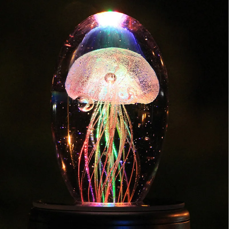 

3D Jellyfish Lamp For Children Kids Baby Night Light Lampara LED Multicolor Lighting Crystal Fish Gifts Home Decoration