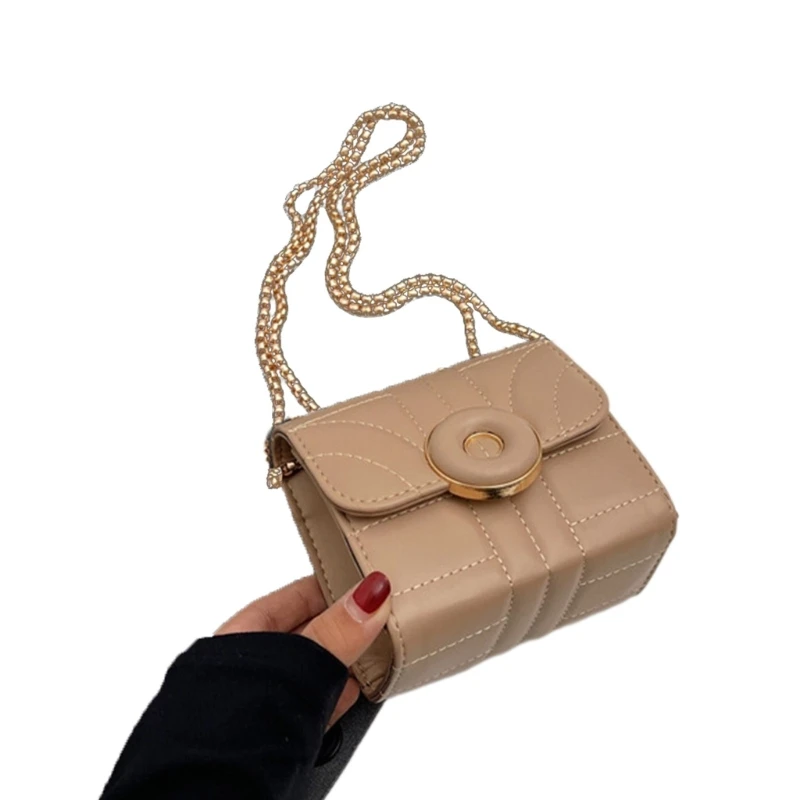 Quilted Crossbody Purse Handbag Purse Chain Flap Shoulder Bag E74B