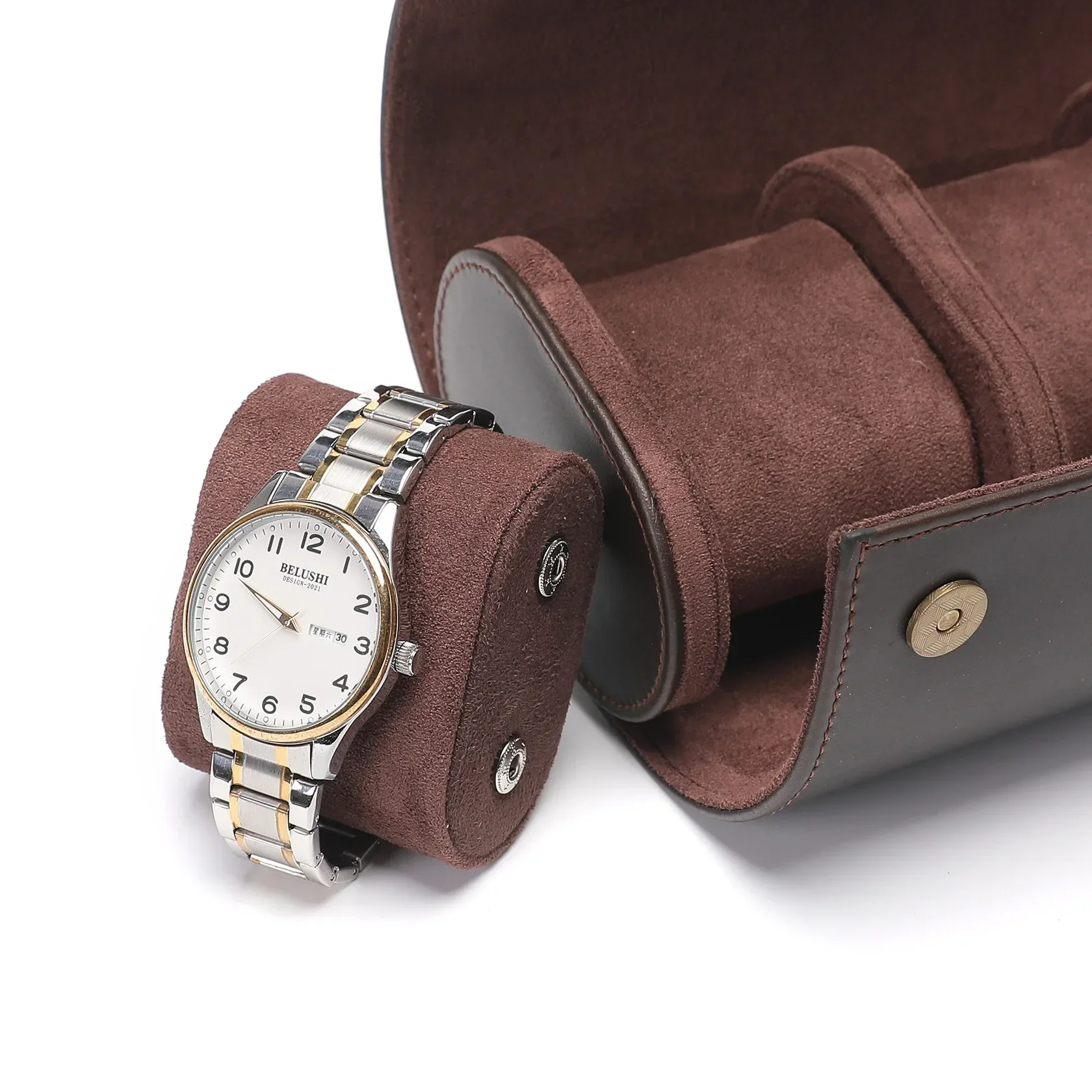 Watch Storage Box 1/2/3 Slots Genuine Leather Personalized Customization