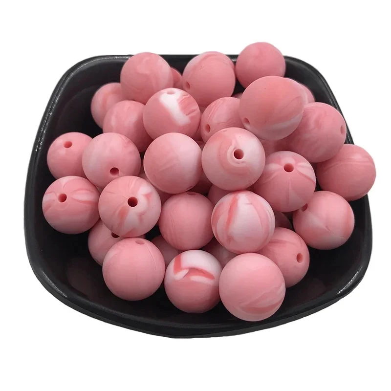 ABCPICK 100pc Silicone Beads 12mm Safe Food Grade Round DIY Pacifier Chain Bracelet Necklace Jewelry Making Handmade Accessories