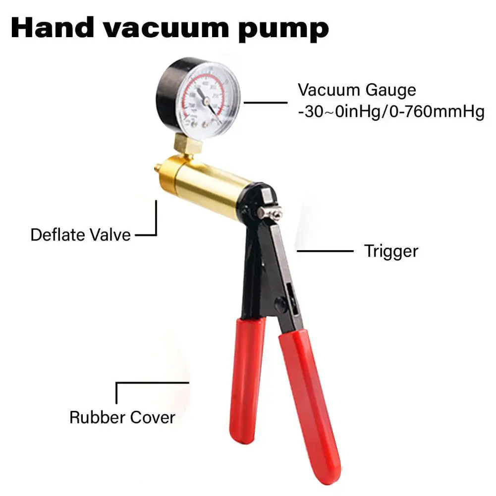 Aluminum Car Brake Fluid Bleeder Kit Manual Vacuum Pump