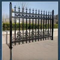 Thickened zinc steel art guardrail fence Outdoor wall railings Garden guardrail Self-built house factory school fence