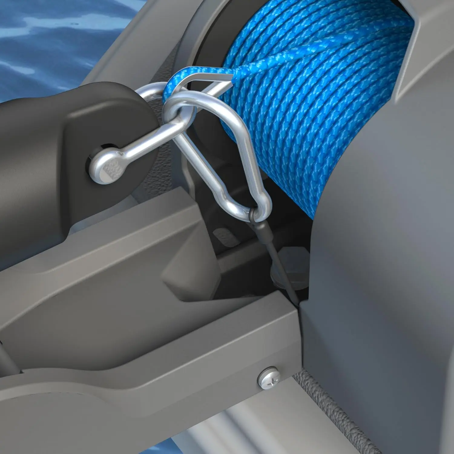 Outdoors Deckboat 40 AutoDeploy-G3 Electric Anchor Winch - Anchors Up to 40 lb. - Includes 2