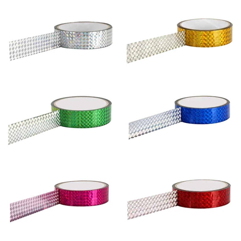 1PC 30M Rhythmic Gymnastics Ring Decoration Holographic Glitter Tape Artistic Hoops Stick Stickers Flash Tape DIY