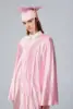 Unisex Adult Shiny Graduation cap and gown Tassel 2024 2025 Year Charm Package School Skirt  School Uniform 2