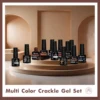 12PCS/SET Crackle Nail Polish Gel Set Cracking Nail Lacquer Quick Dry Gel Hybrid With Base Top Coat  Manicure Art Varnish Kit 6