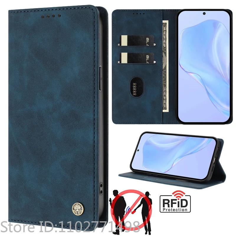Luxury Wallet Flip Cover Phone Case - Magnetic Shockproof Leather